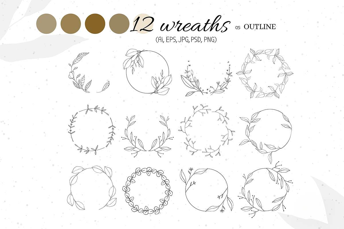 Botanical shapes, organic forms, a Decorative Illustration by JuDesign (Photo 6 of 11)