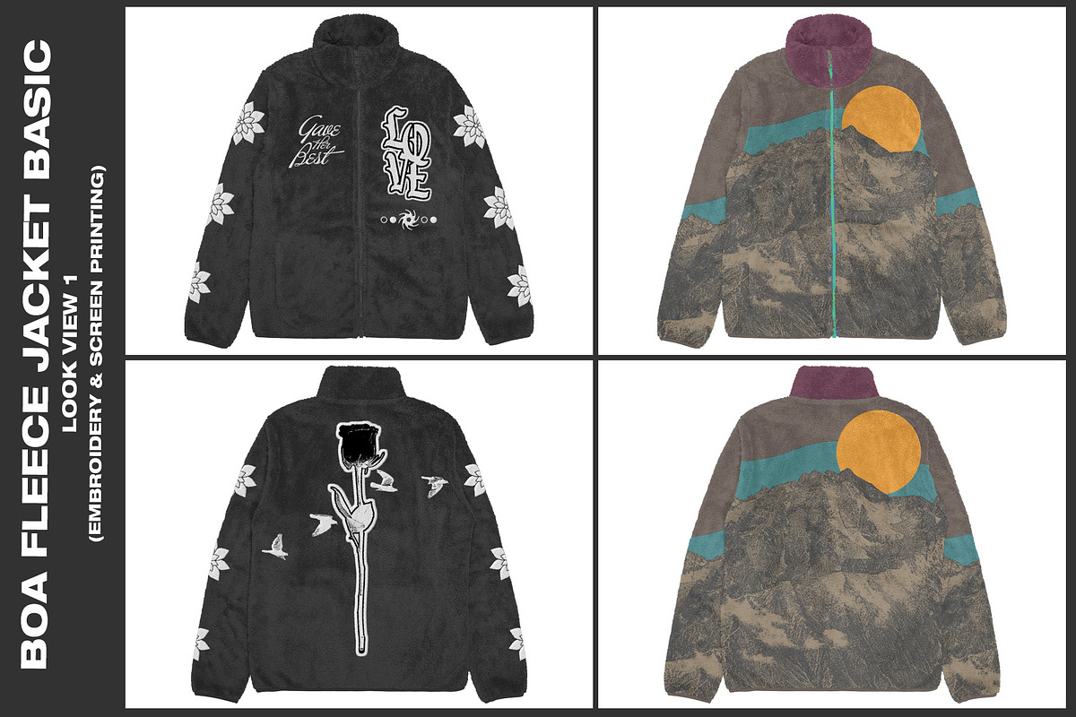 Boa Fleece Jacket Basic - Mockup, a Hoody Mockup by DaldSgh (Photo 2 of 11)
