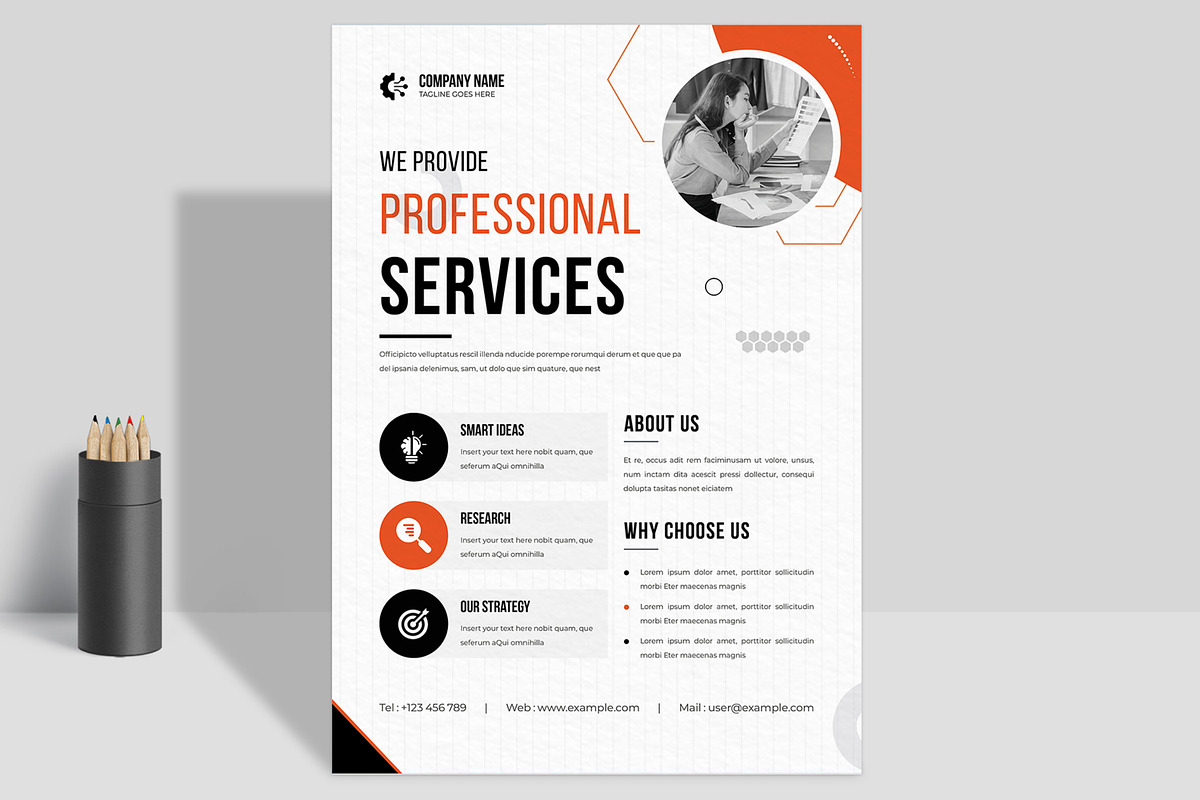 Elegant Business Flyer, a Flyer Template by ContestDesign (Photo 1 of 2)