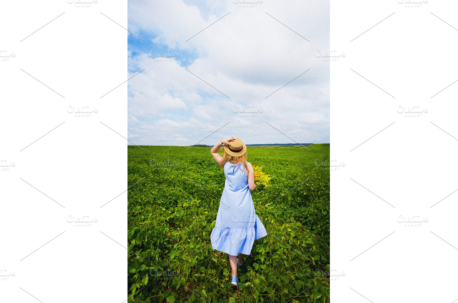 Beautiful girl in a hat with a, a Nature Photo by Artsaba Family