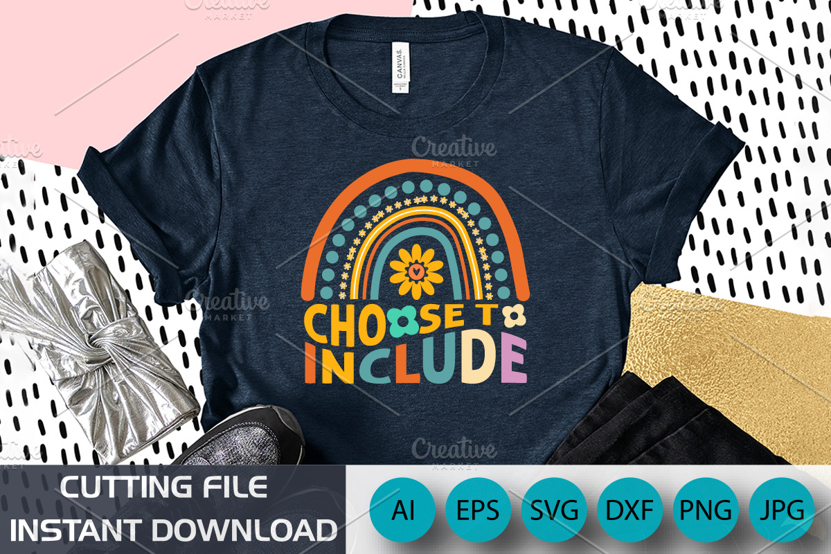 Choose To Include, Autism Awareness, an Object Graphic by CreativeSVGCrafts