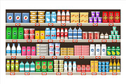 Supermarket. Food and drinks, a Graphic by Gurza SHOP (Thumbnail 4 of 8)