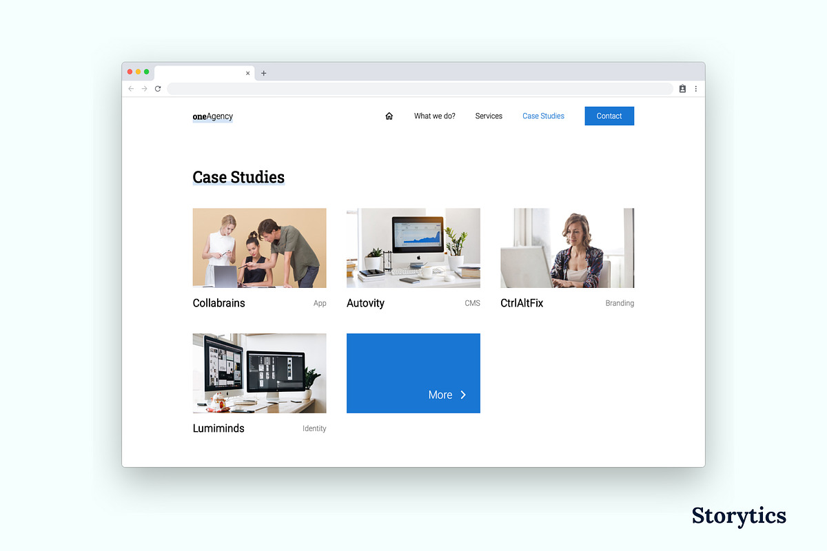 OneAgency - Portfolio, a HTML Template by Storytics (Photo 3 of 7)