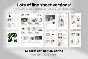 Line Sheet & Wholesale Catalog Canva