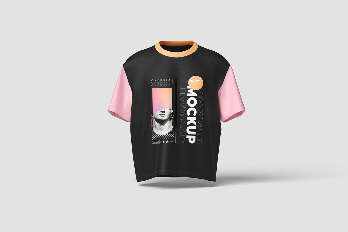Oversize T-Shirt Mockup, a Shirt Mockup by graphiccrew (Photo 3 of 11)