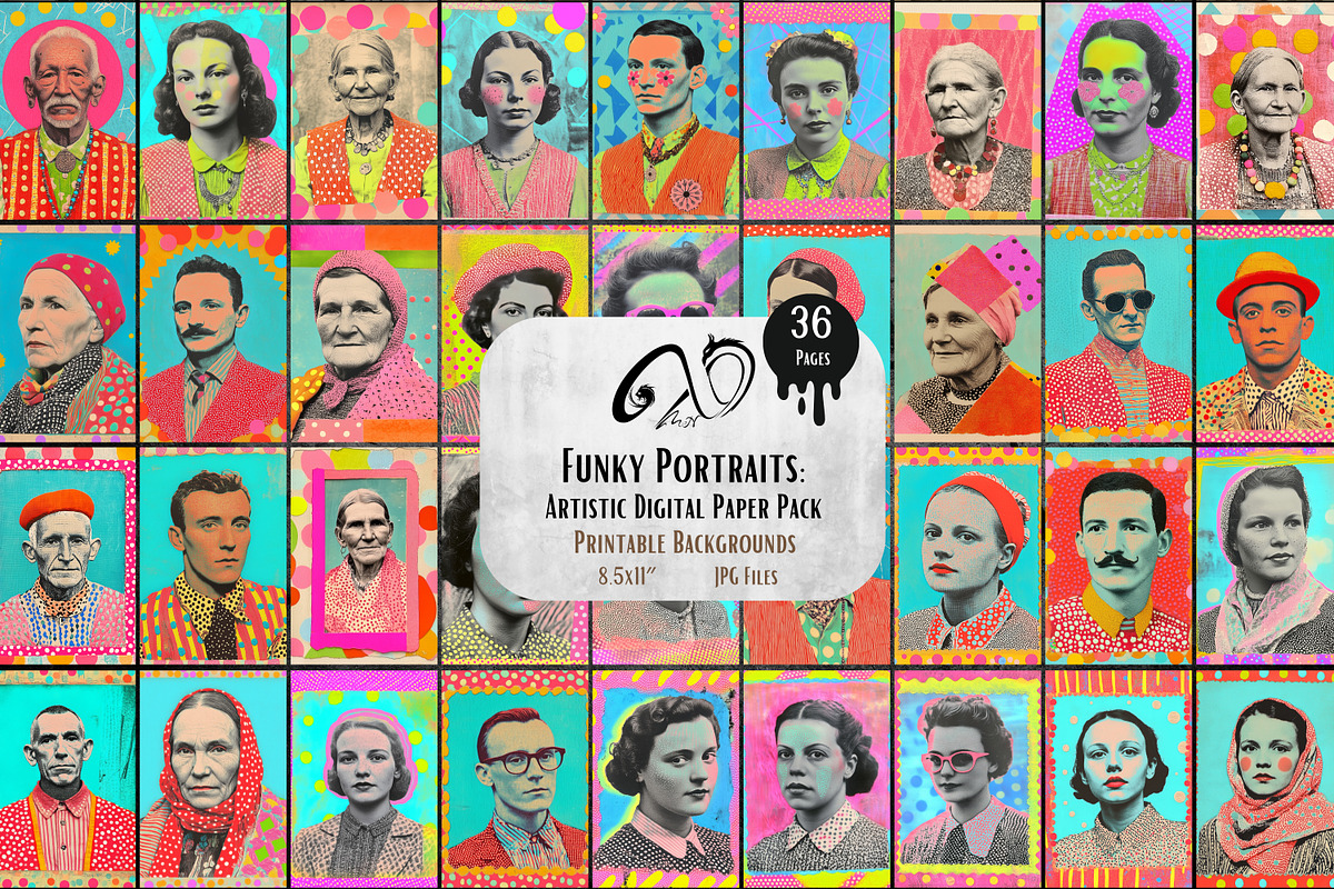 Funky Portraits: Artistic Paper, a Person Illustration by NiiiNArt (Photo 1 of 8)