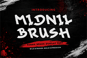 Midnil Brush – Wild Stroke Display, a Handwritten Font by idealistudio (Thumbnail 1 of 8)