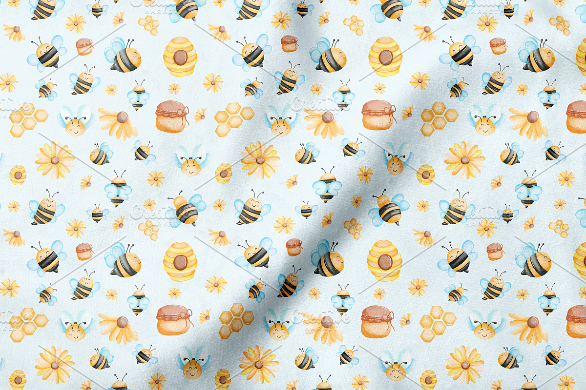 Bee Gnome Watercolor Clipart Bundle, a Person Illustration by Apixsala (Photo 17 of 18)
