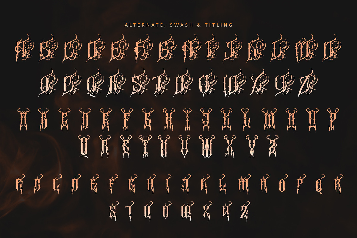 Queenlord,, a Blackletter Font by Letterara (Photo 10 of 12)