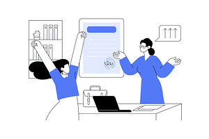 Getting promoted isolated cartoon, a Person Illustration by Visual Generation