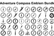 Adventure Compass Emblem Bundle, a Graphic by hafijul (Thumbnail 1 of 5)