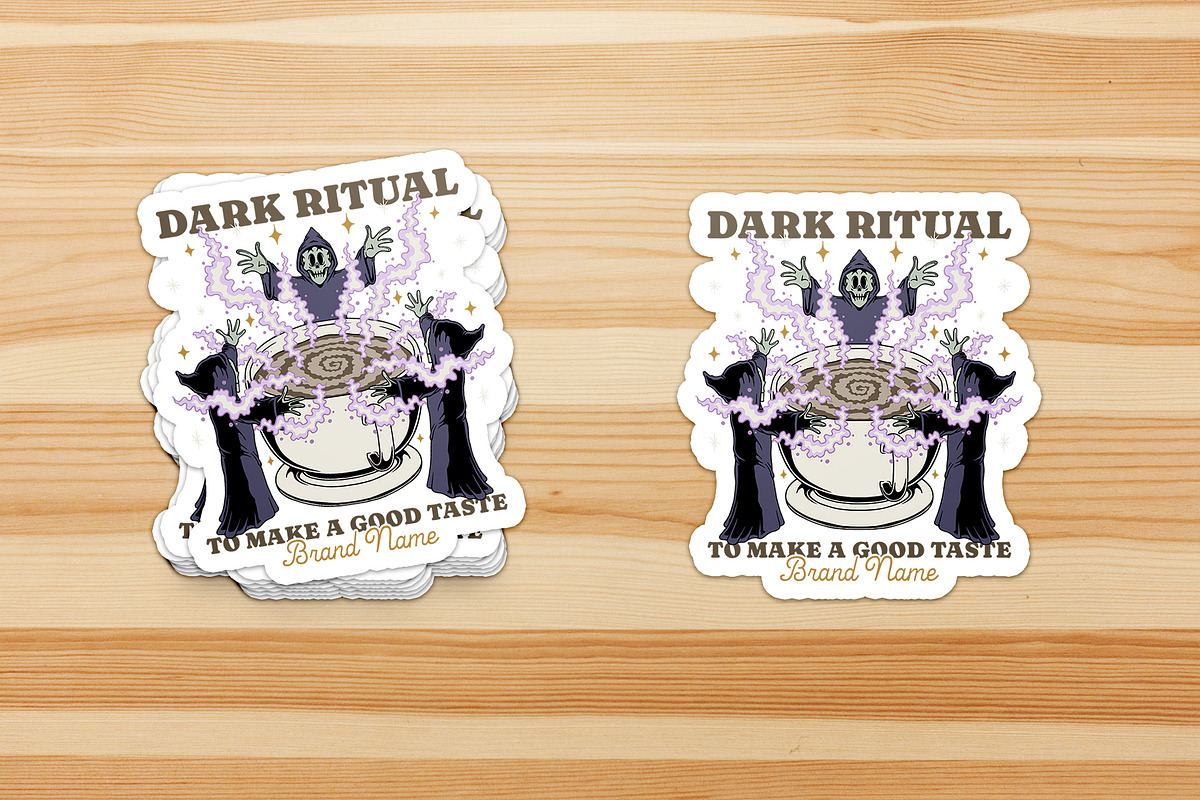 Skeleton Mages Coffee Ritual, a Branding & Logo Template by Judsart (Photo 3 of 3)