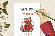 Funny Anti Valentine Raccoon Single, an Illustration by Creative Art (Thumbnail 4 of 6)