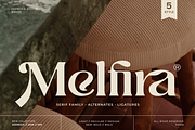 Melfira, a Serif Font by zeenesia (Thumbnail 1 of 22)