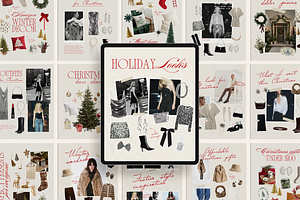 80 Christmas LTK Template Bundle, a Social Media Template by Amaré Creative