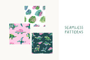 Abstract Hand Drawn Dinosaurs, an Animal Illustration by Barkova Nadya (Thumbnail 5 of 8)