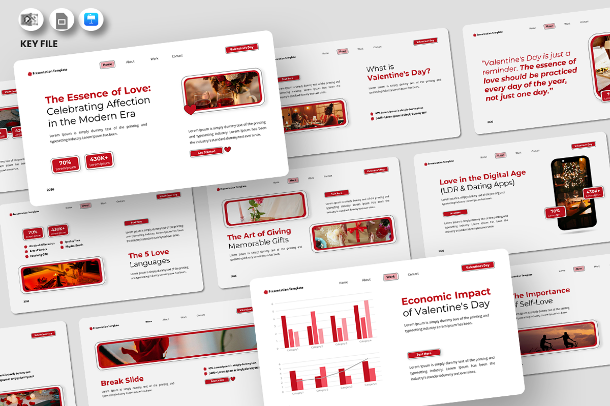 The Essence of Love Keynote Template, a Presentation Template by Iqsiart Studio (Photo 1 of 3)