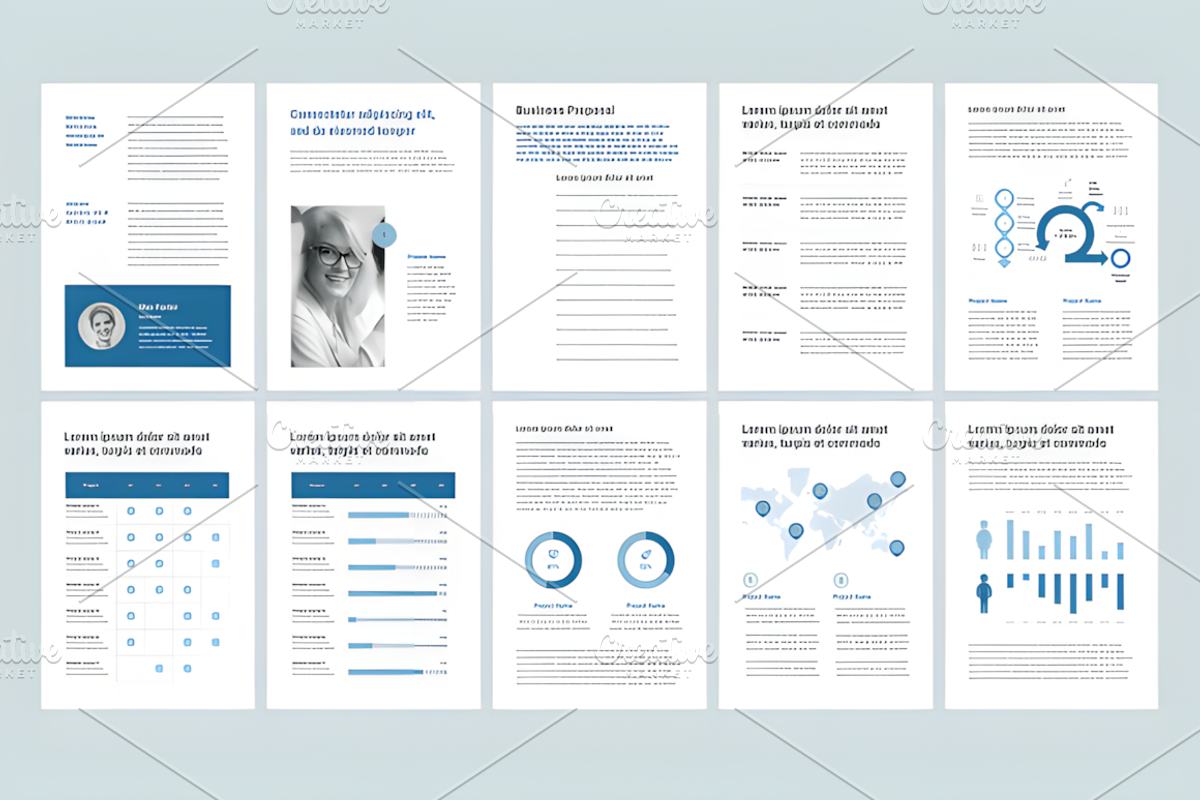 Business Proposal A4 PowerPoint, a Social Media Template by Design Station (Photo 4 of 4)
