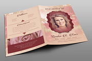Vintage Rose Funeral Program, a Brochure Template by Royallove (Thumbnail 2 of 5)