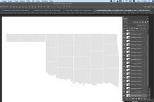 Oklahoma Map Shape Collage