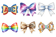 Watercolor Back to School Bow Clipar, an Illustration by Daily.Designs (Thumbnail 4 of 5)