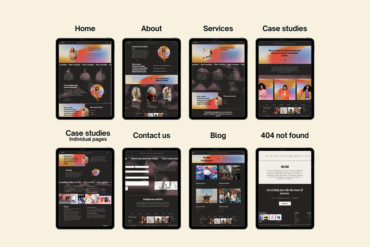 Squarespace Website template, a Squarespace Template by Ciel Lumiere (Photo 9 of 11)