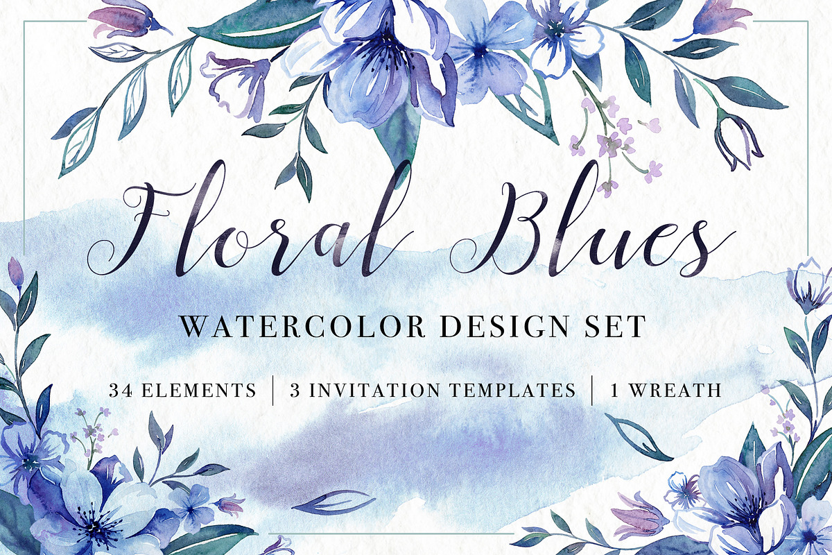 Sale- Floral Watercolor Bundle, an Illustration by Art by Lin (Photo 4 of 6)