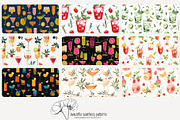 70 cocktails seamless pattern, a Pattern Graphic by Poppy Lane Studio (Thumbnail 7 of 10)