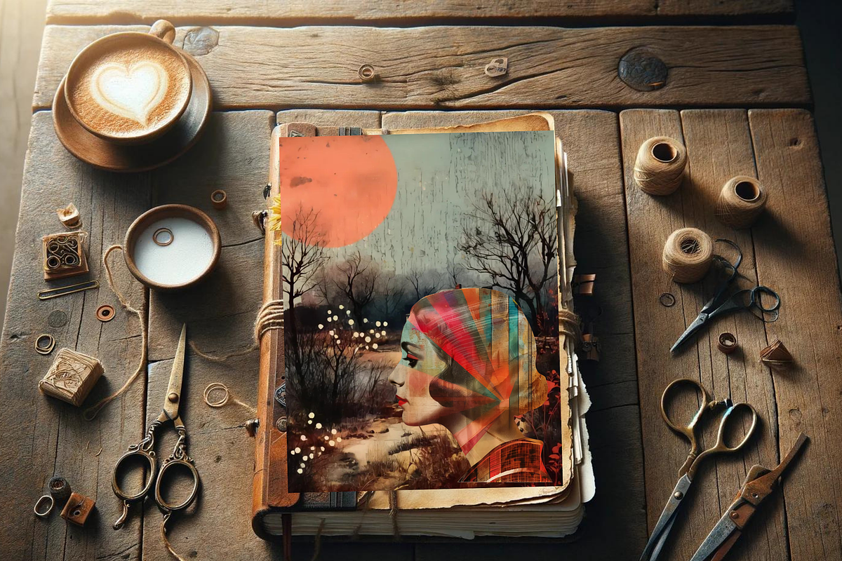 SURREAL 1950S JUNK JOURNAL KIT, a Decorative Illustration by Daring Digies (Photo 6 of 6)