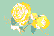 Rose flowers procreate stamp brushes, a Brush Add-On by ViktoriArt (Thumbnail 5 of 6)