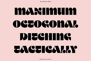 Modern Ombra - Quirky Display Font