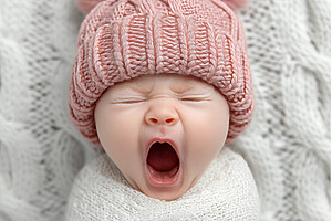 A closeup of a swaddled baby girl, a Person Photo by ZinetroN