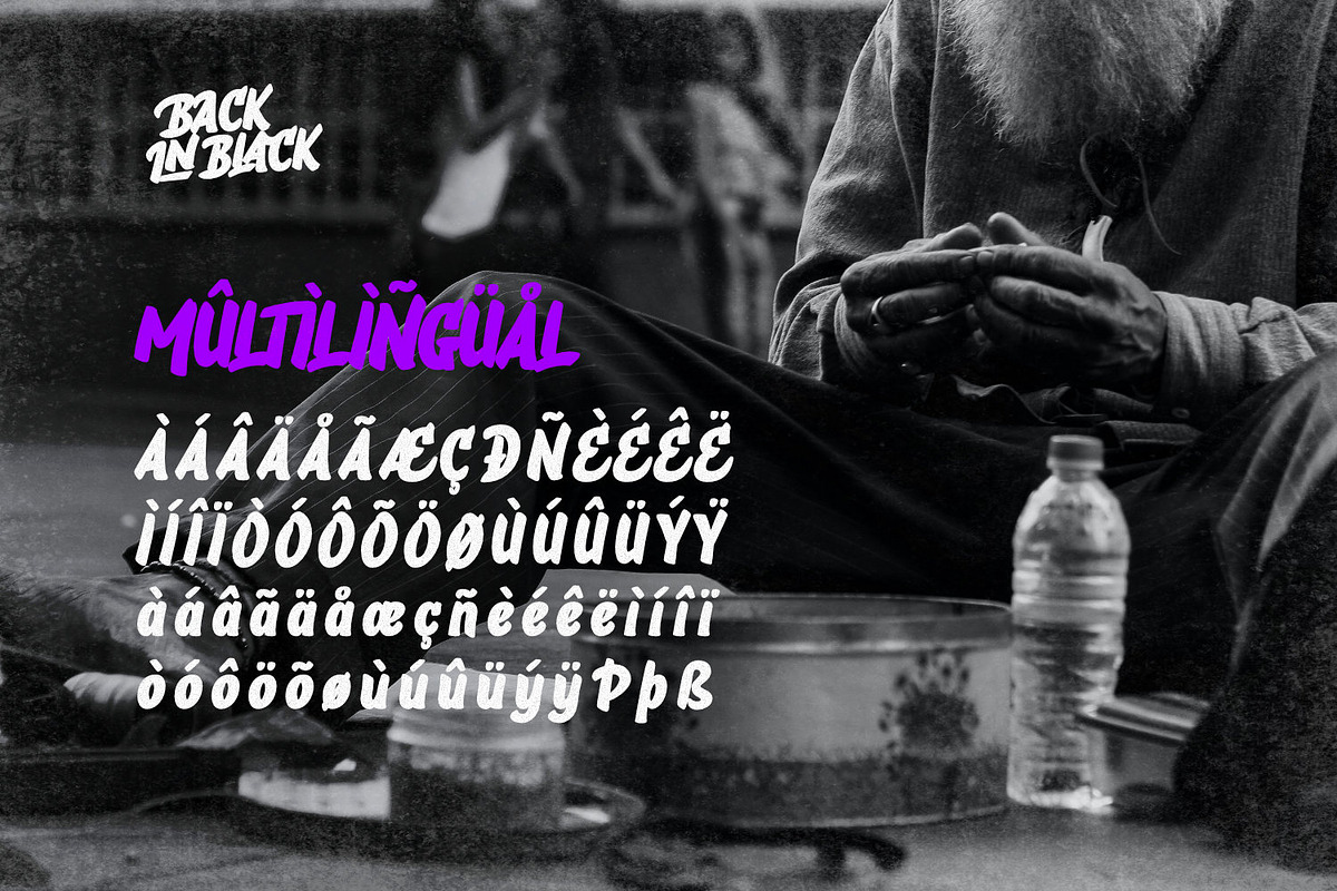 Back In Black - Hand Brush Type, a Handwritten Font by ikiiko (Photo 7 of 7)