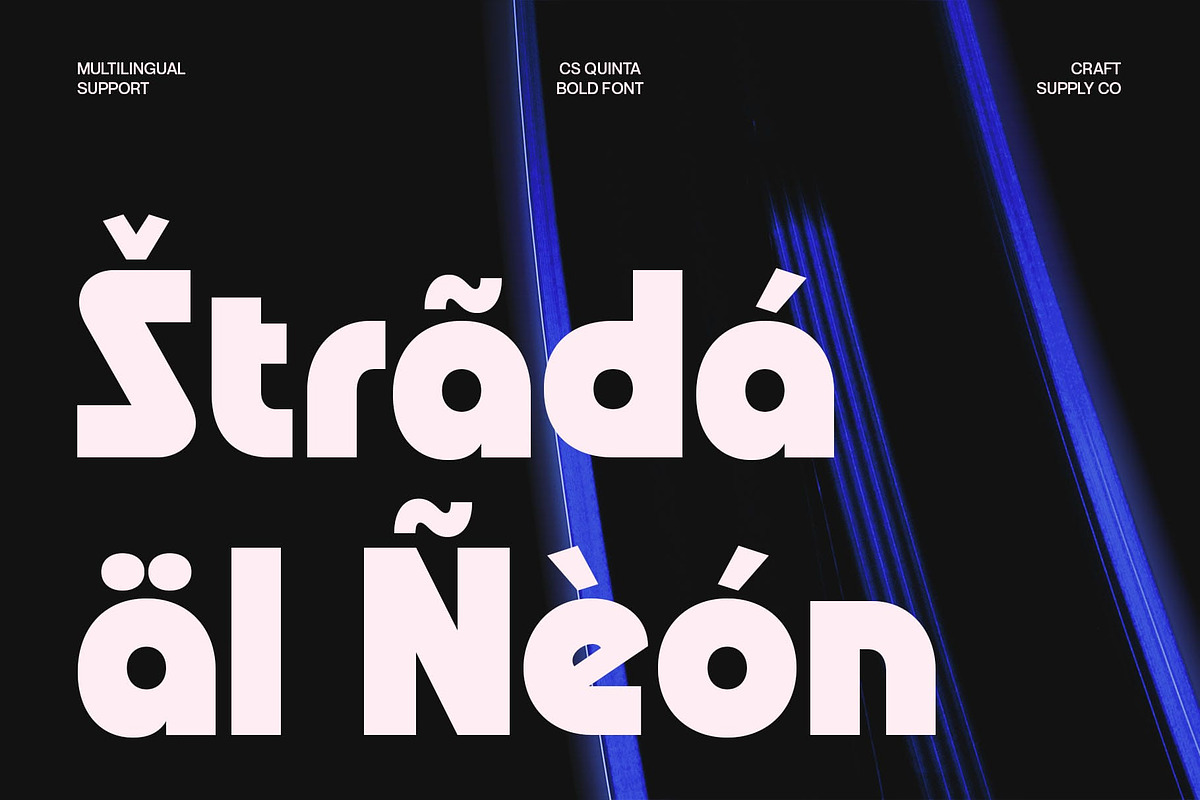 CS Quinta – Bold Font, a Sans Serif Font by Craft Supply Co. (Photo 6 of 8)