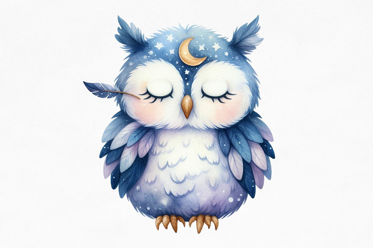 Watercolor Whimsical Birds Clipart, an Illustration by Designking (Photo 3 of 4)