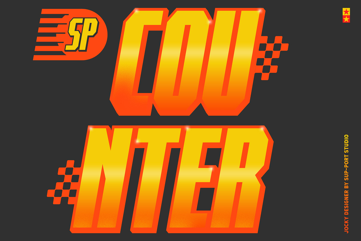 SP COUNTER, a Sans Serif Font by Sup.Port Studio (Photo 1 of 13)