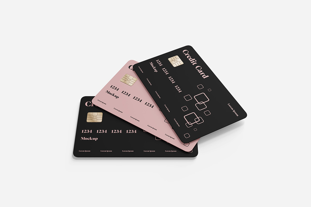 Credit Card Mockup PSD, an Advertising Mockup by Indah (Photo 2 of 6)