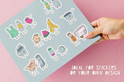 Waste sorting stickers, a Decorative Illustration by Popova (Thumbnail 3 of 6)