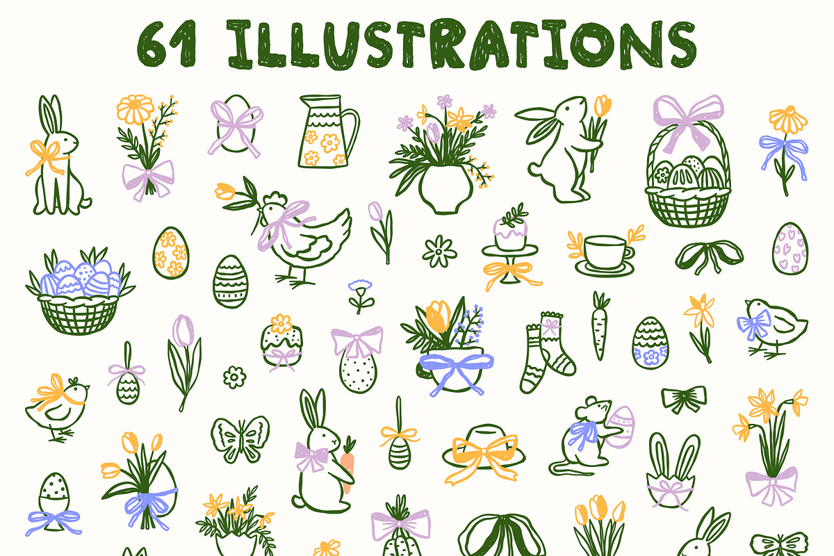 Spring Easter Frames & Illustration, an Object Graphic by ArtFM (Photo 7 of 10)