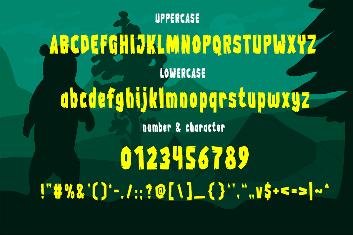 Wood Chop – Adventure Display Font, a Sans Serif Font by Pinisi ART (Photo 2 of 10)