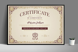 Vintage Employee Award Certificate