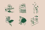 Pickleball Graphic, a Sport Illustration by Skilline Supply Co. (Thumbnail 4 of 13)