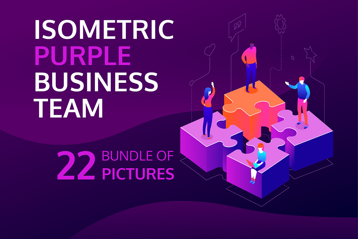 Isometric business illustrations, an iPhone Mockup by Boyko Pictures (Photo 1 of 8)