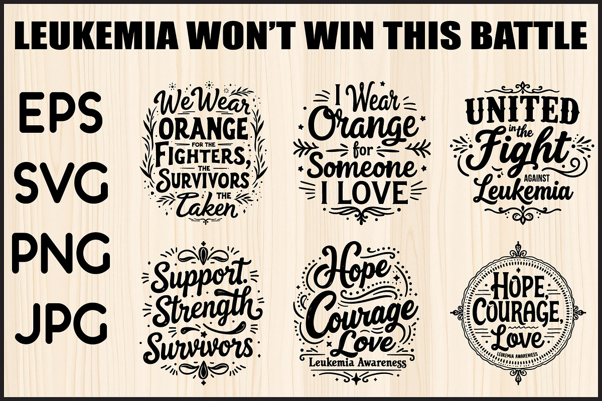 Leukemia Awareness Hope Designs, an Object Graphic by Gfx_Store (Photo 1 of 3)