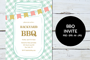 BBQ Party Invitation, an Invitation Template by Pixejoo (Thumbnail 1 of 2)