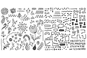 450 Hand-drawn elements, an Object Graphic by Xella Design (Thumbnail 3 of 4)