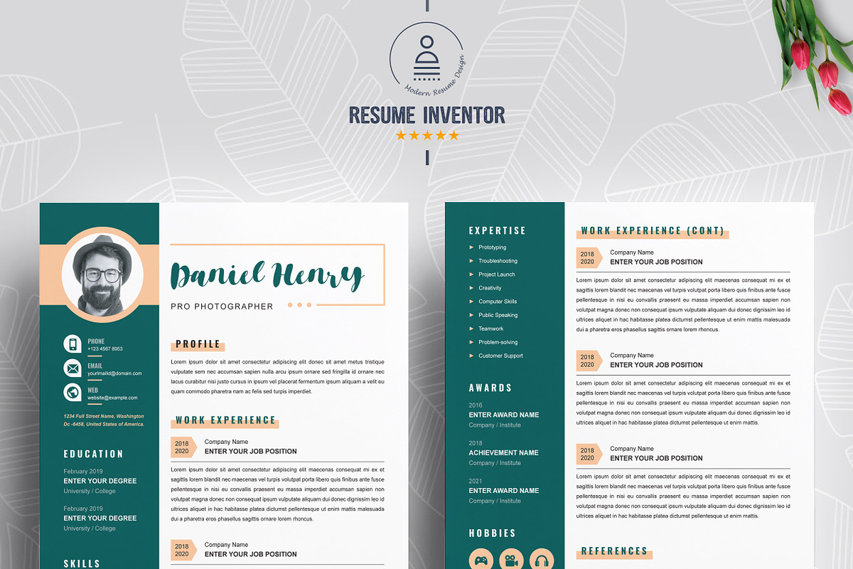Modern Resume Template and Format