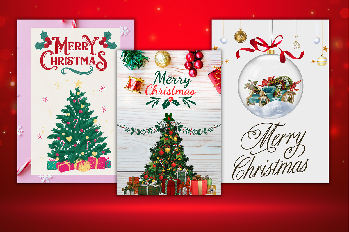 Merry Wishes Christmas Cards Canva, a Card Template by WynterLife Studio (Photo 3 of 4)