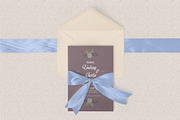 Vintage Wedding Invitation Template, an Invitation Template by Giant Design (Thumbnail 1 of 6)