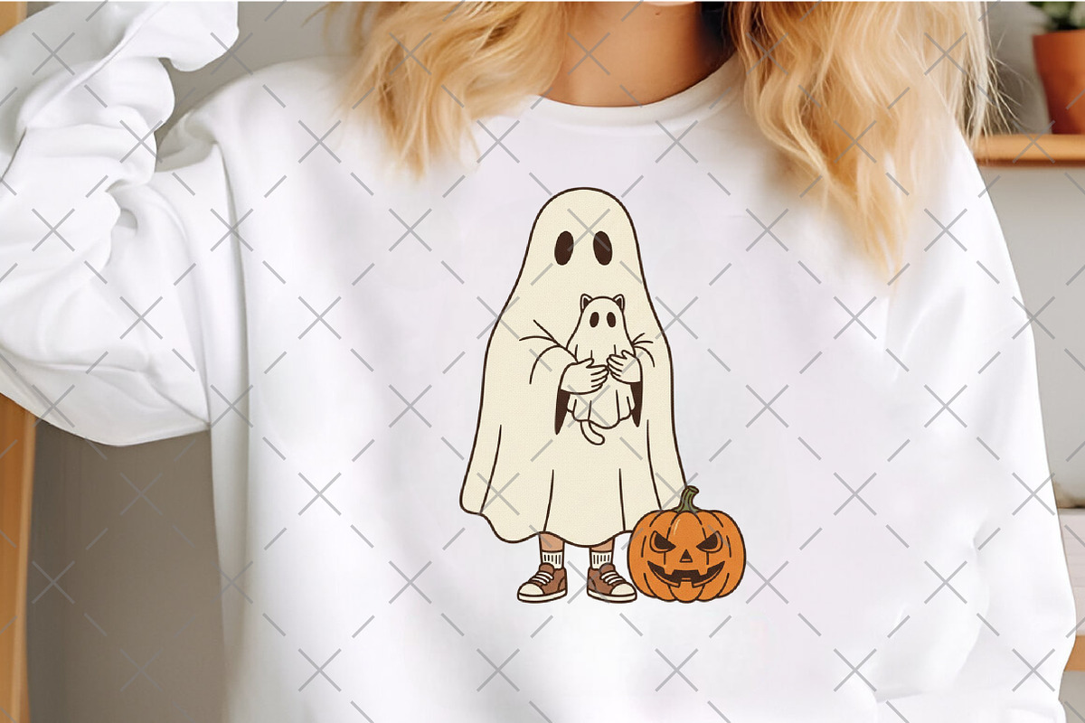 Halloween Ghost Cat, an Illustration by Craft Nest (Photo 3 of 6)